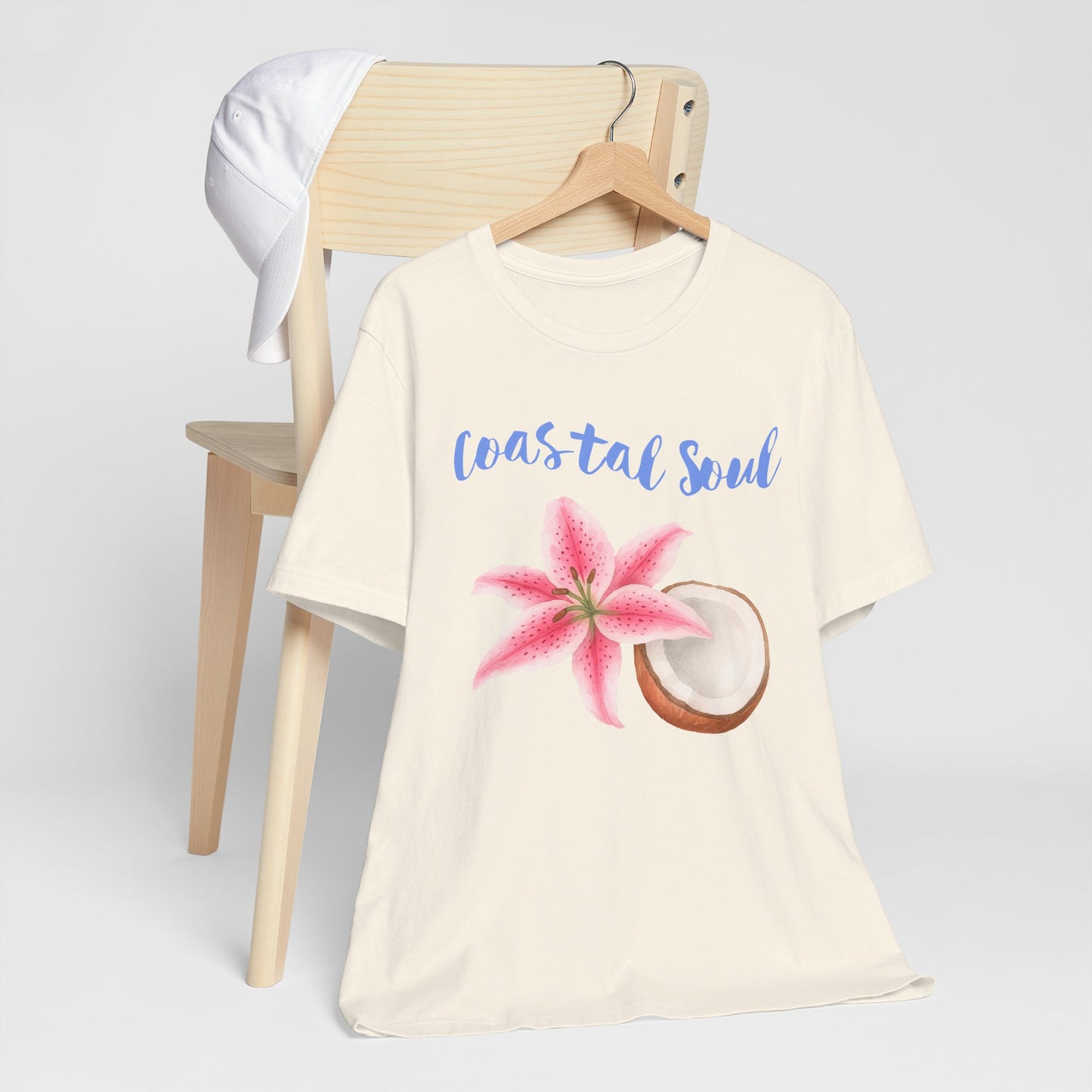 Coastal Soul T- Shirt – Beach Vibes Short Sleeve Shirt, Casual Summer Fashion & Tropical Gift