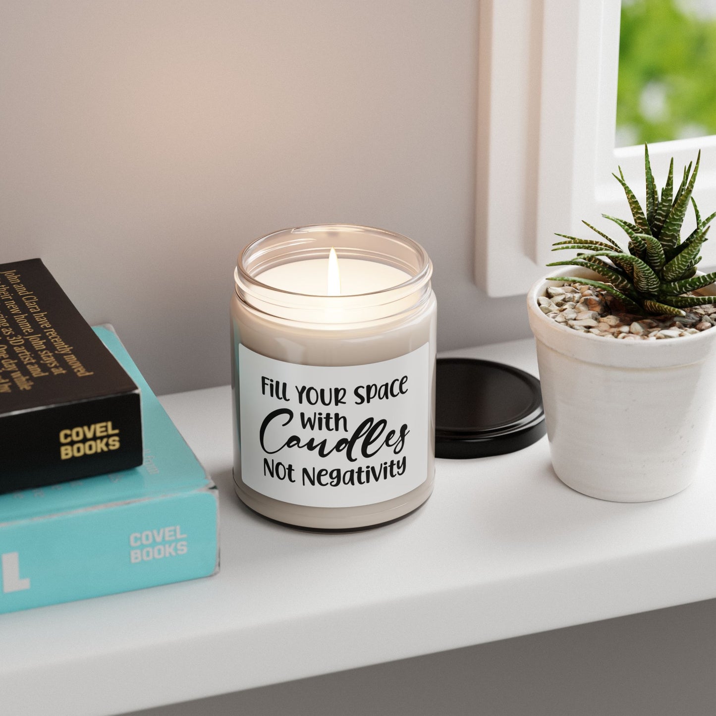 Soy Candle, Cozy Home Decor & Relaxation Gift