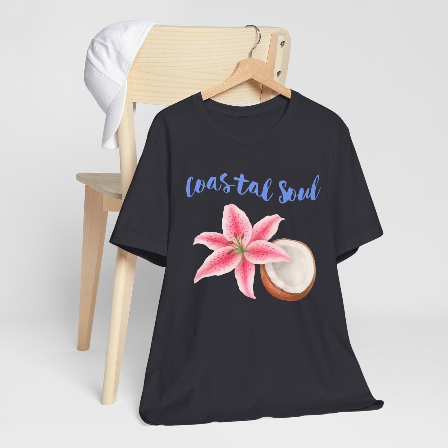 Coastal Soul T- Shirt – Beach Vibes Short Sleeve Shirt, Casual Summer Fashion & Tropical Gift