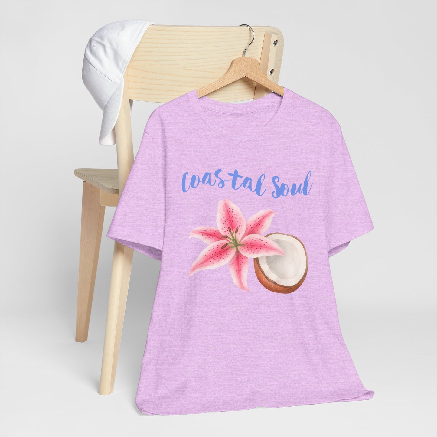 Coastal Soul T- Shirt – Beach Vibes Short Sleeve Shirt, Casual Summer Fashion & Tropical Gift