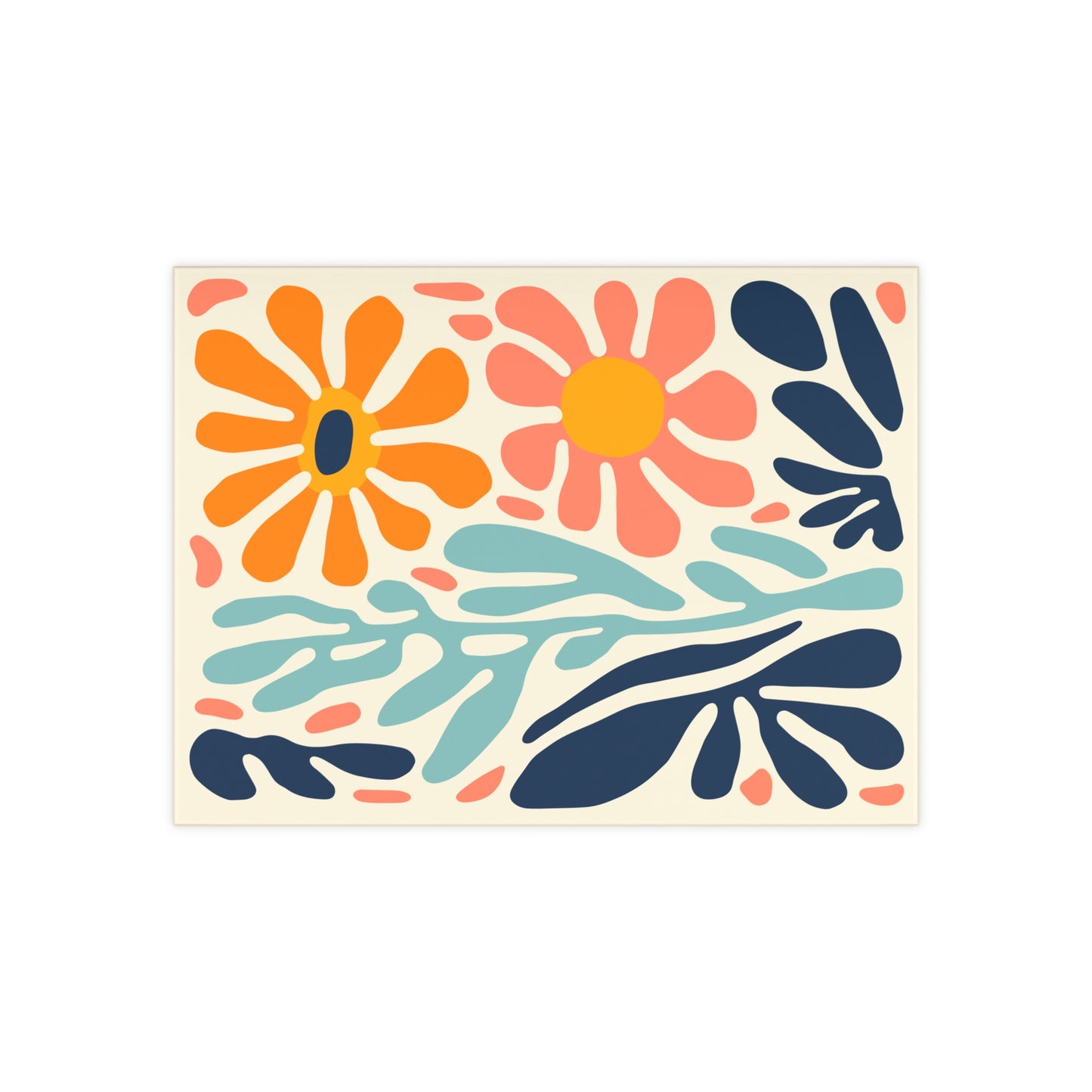 Vibrant Floral Ceramic Photo Tile – Customizable Wall Art, Home & Kitchen Décor Gift