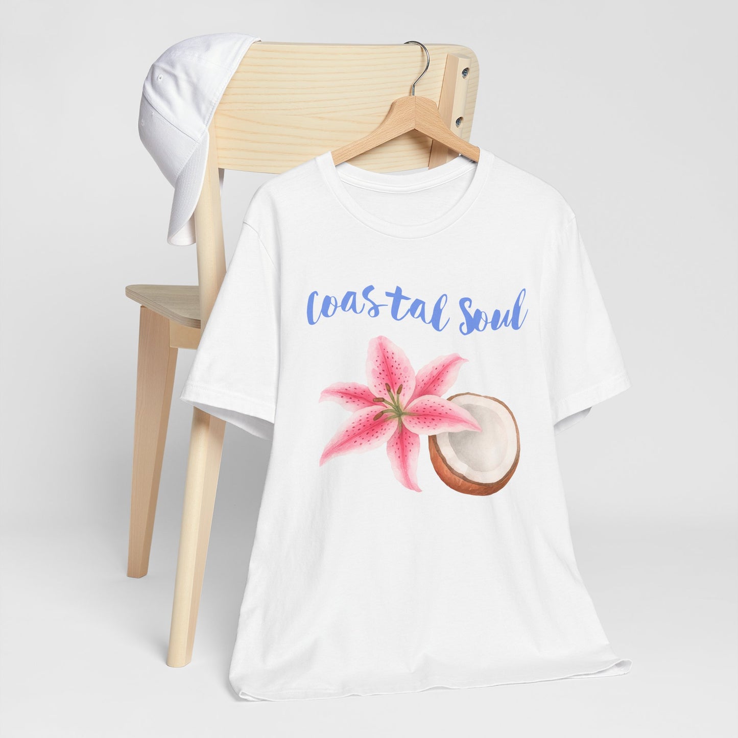 Coastal Soul T- Shirt – Beach Vibes Short Sleeve Shirt, Casual Summer Fashion & Tropical Gift