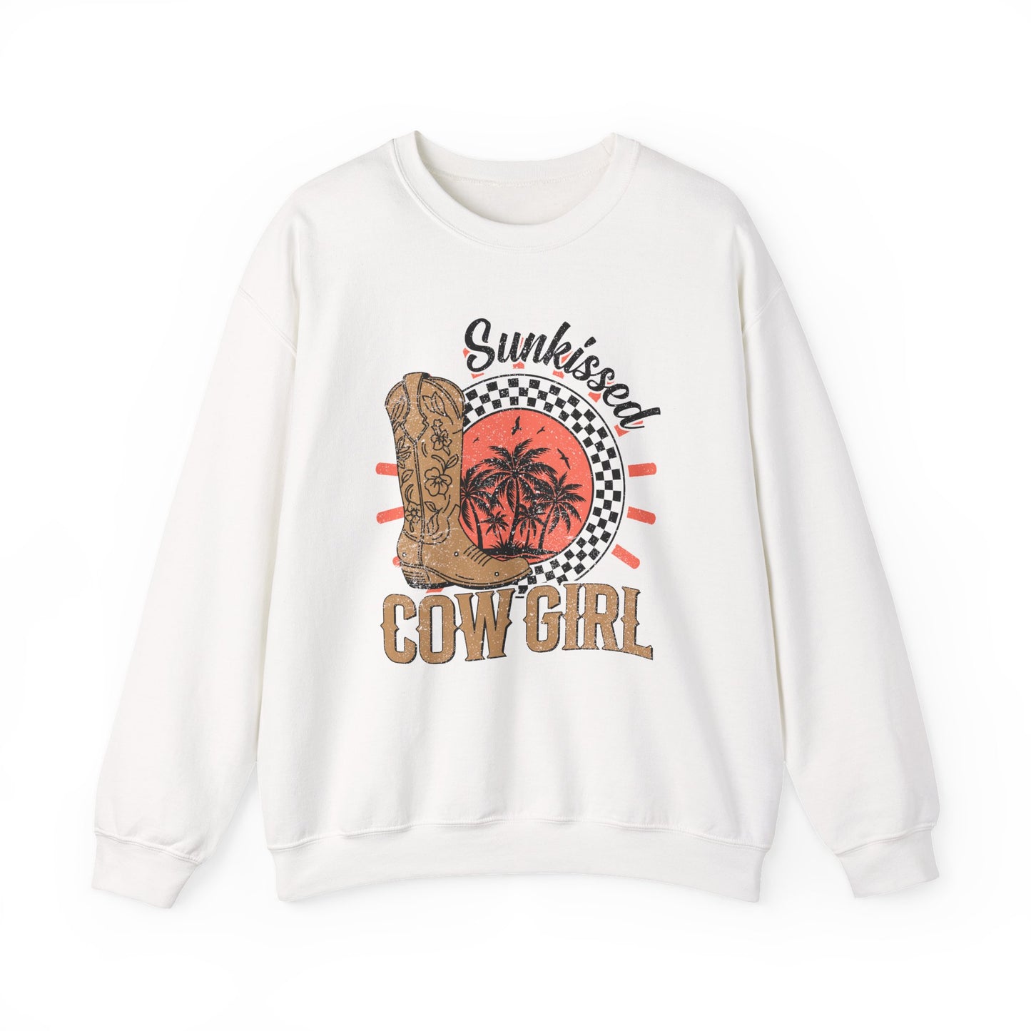 Sun-Kissed Cowgirl Sweatshirt – Cozy Country Chic Crewneck, Western Fashion & Rodeo Gift
