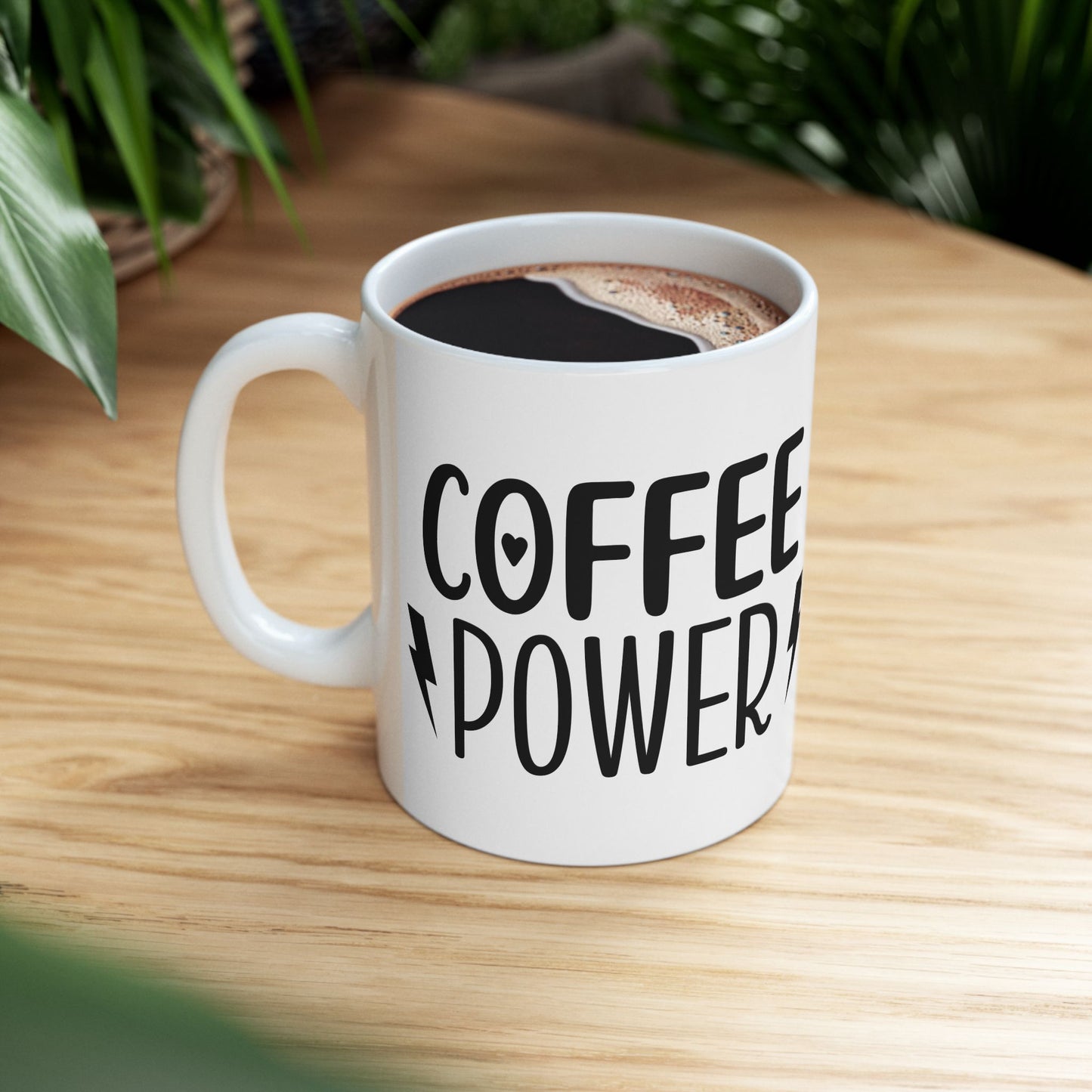 Coffee Power Ceramic Mug - Funny Coffee Lover Gift