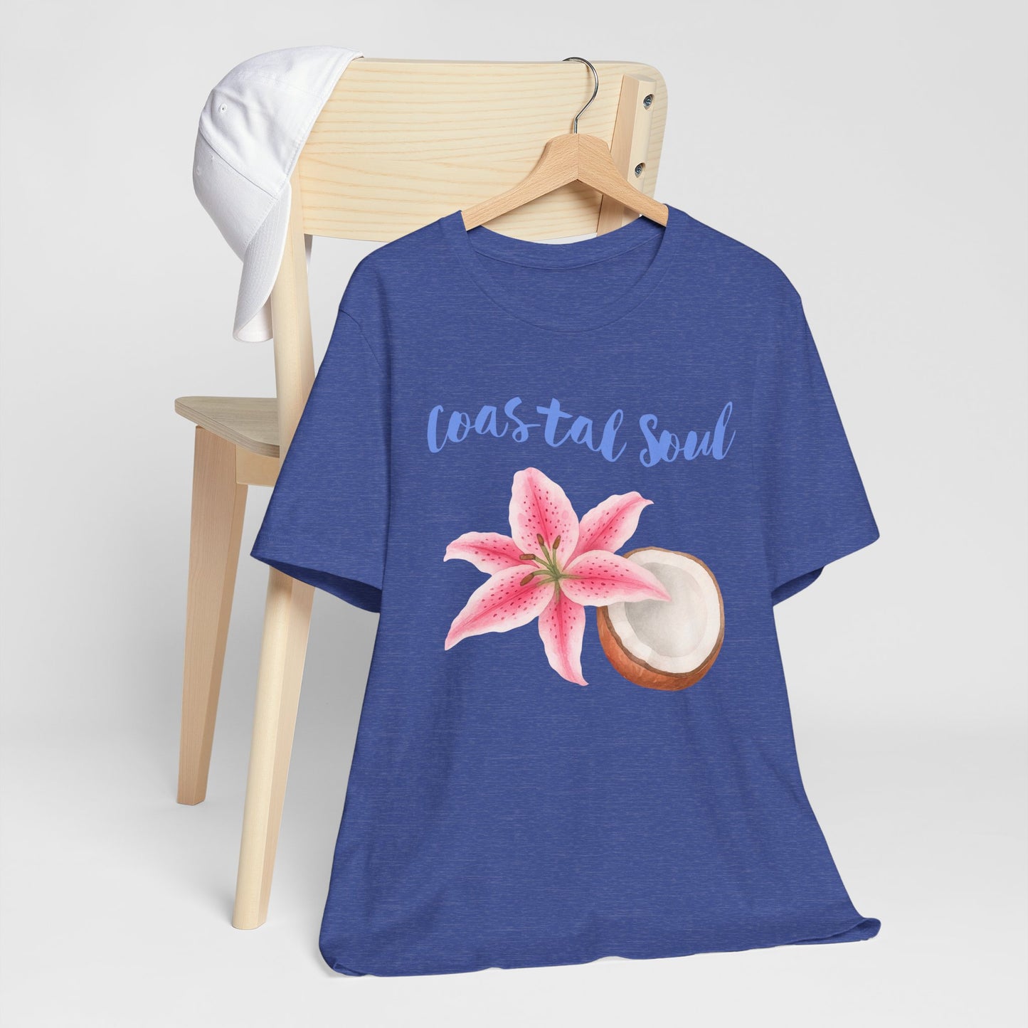 Coastal Soul T- Shirt – Beach Vibes Short Sleeve Shirt, Casual Summer Fashion & Tropical Gift