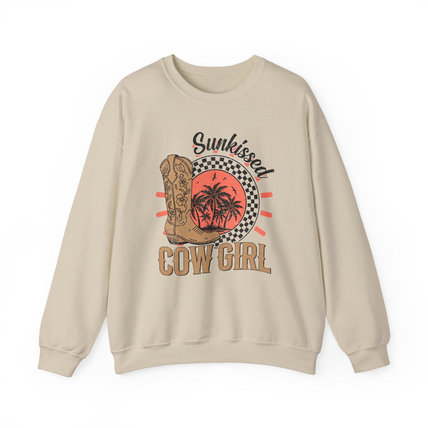 Sun-Kissed Cowgirl Sweatshirt – Cozy Country Chic Crewneck, Western Fashion & Rodeo Gift