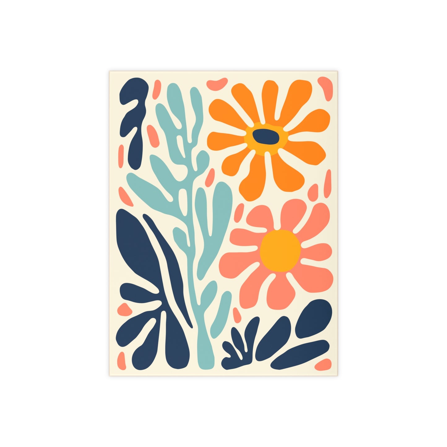Vibrant Floral Ceramic Photo Tile – Customizable Wall Art, Home & Kitchen Décor Gift