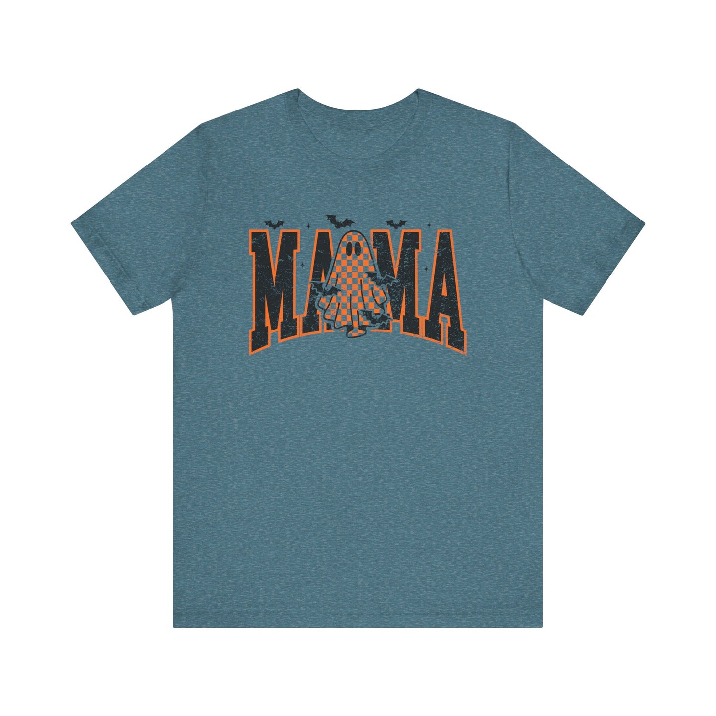 Halloween Ghost Mama T- Shirt – Funny Spooky Season Shirt, Mom Gift & Party Outfit