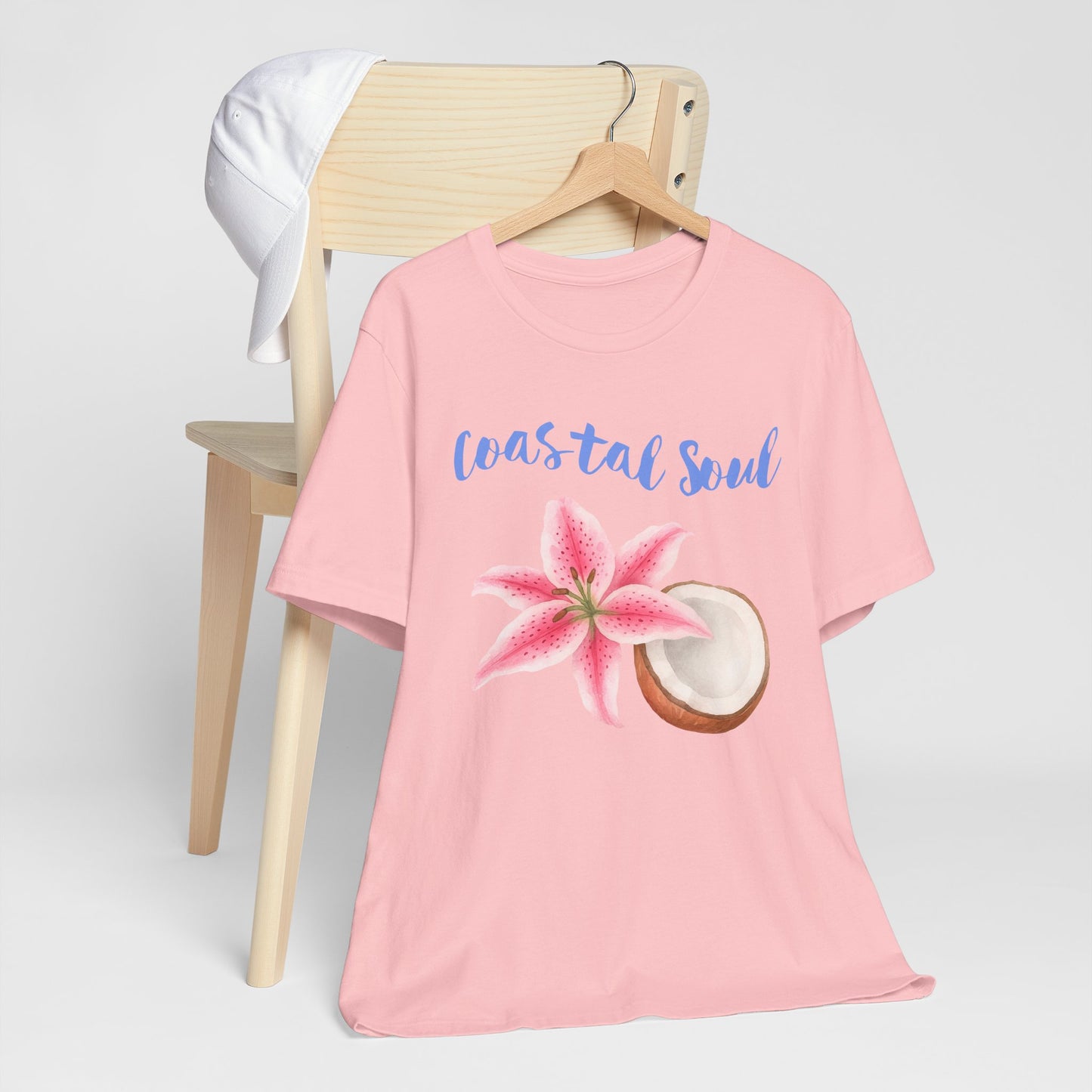 Coastal Soul T- Shirt – Beach Vibes Short Sleeve Shirt, Casual Summer Fashion & Tropical Gift
