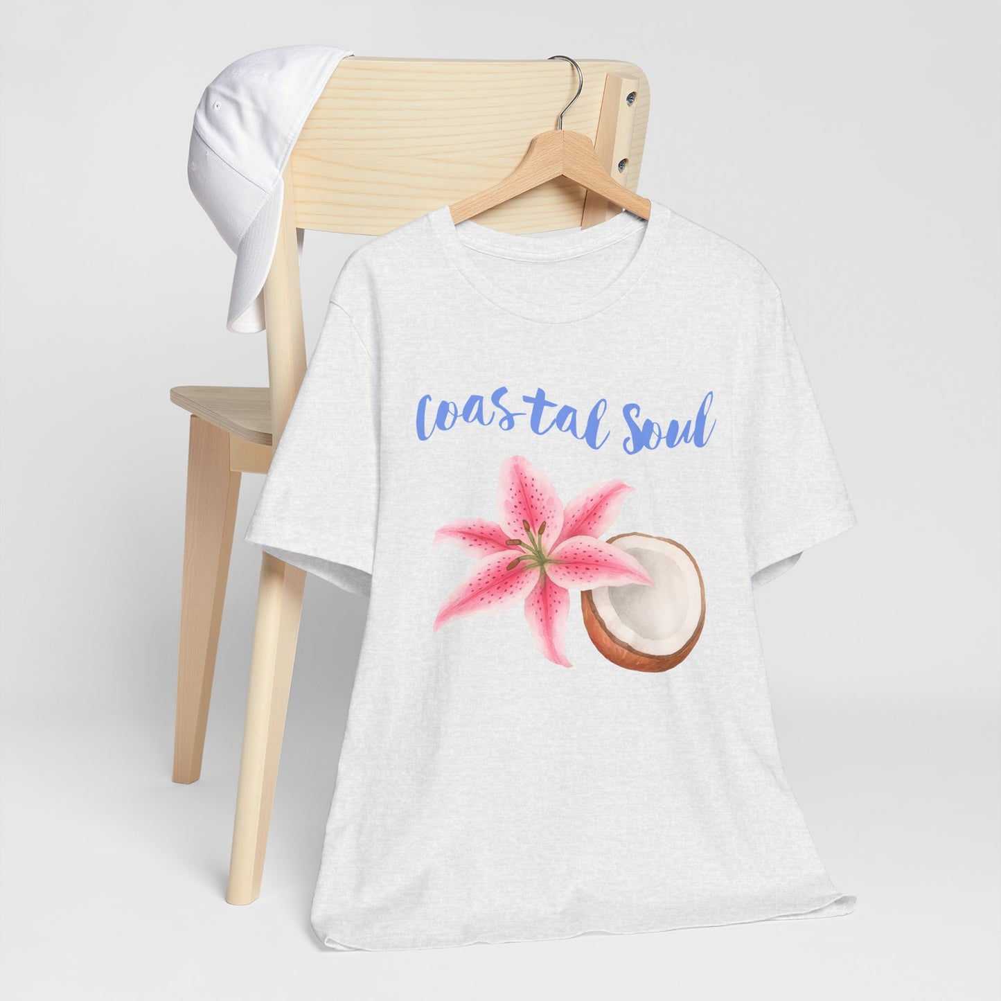 Coastal Soul T- Shirt – Beach Vibes Short Sleeve Shirt, Casual Summer Fashion & Tropical Gift