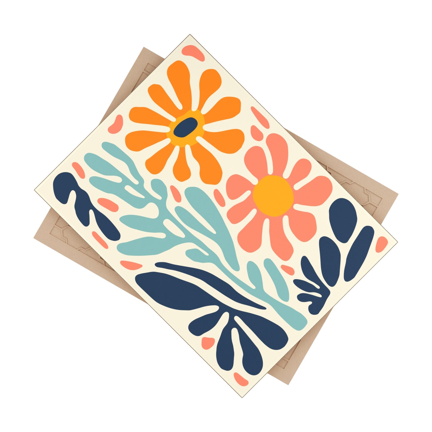Vibrant Floral Ceramic Photo Tile – Customizable Wall Art, Home & Kitchen Décor Gift