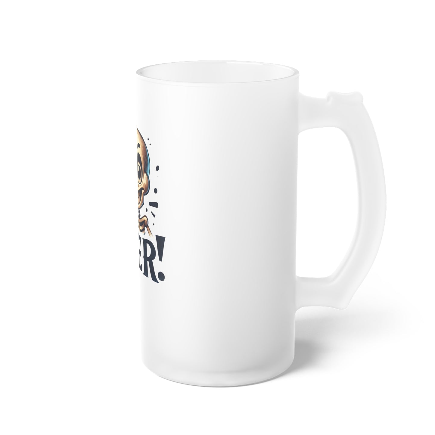 Frosted Beer Mug with Skeleton Design – Halloween Party Drinkware & Gift for Beer Lovers