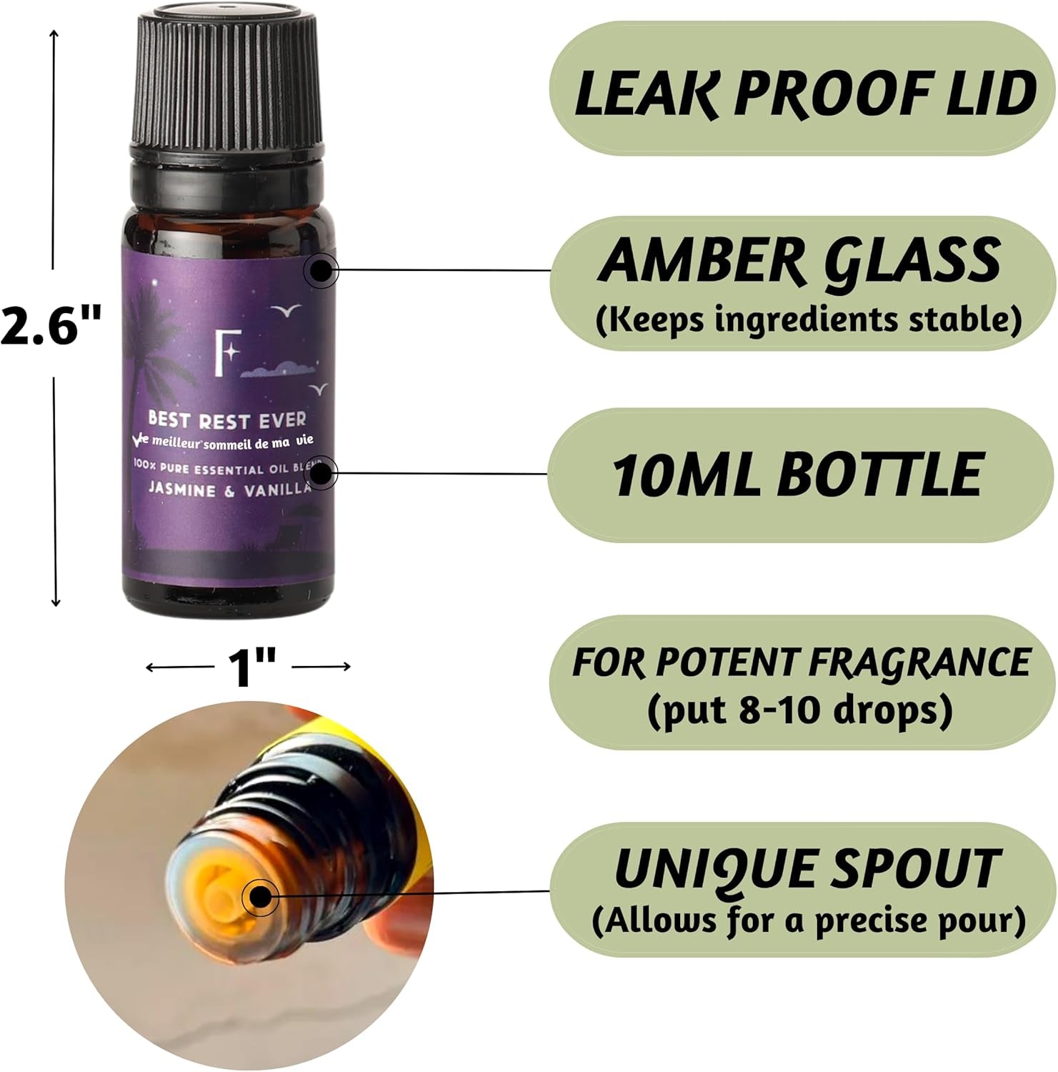 Sleep Essential Oils Set for Christmas | Set of 6 Pure Christmas Essential Oils for Diffusers for Home | Lavender, Rosemary & Peppermint | Essential Oils for Relaxation Gifts for Her