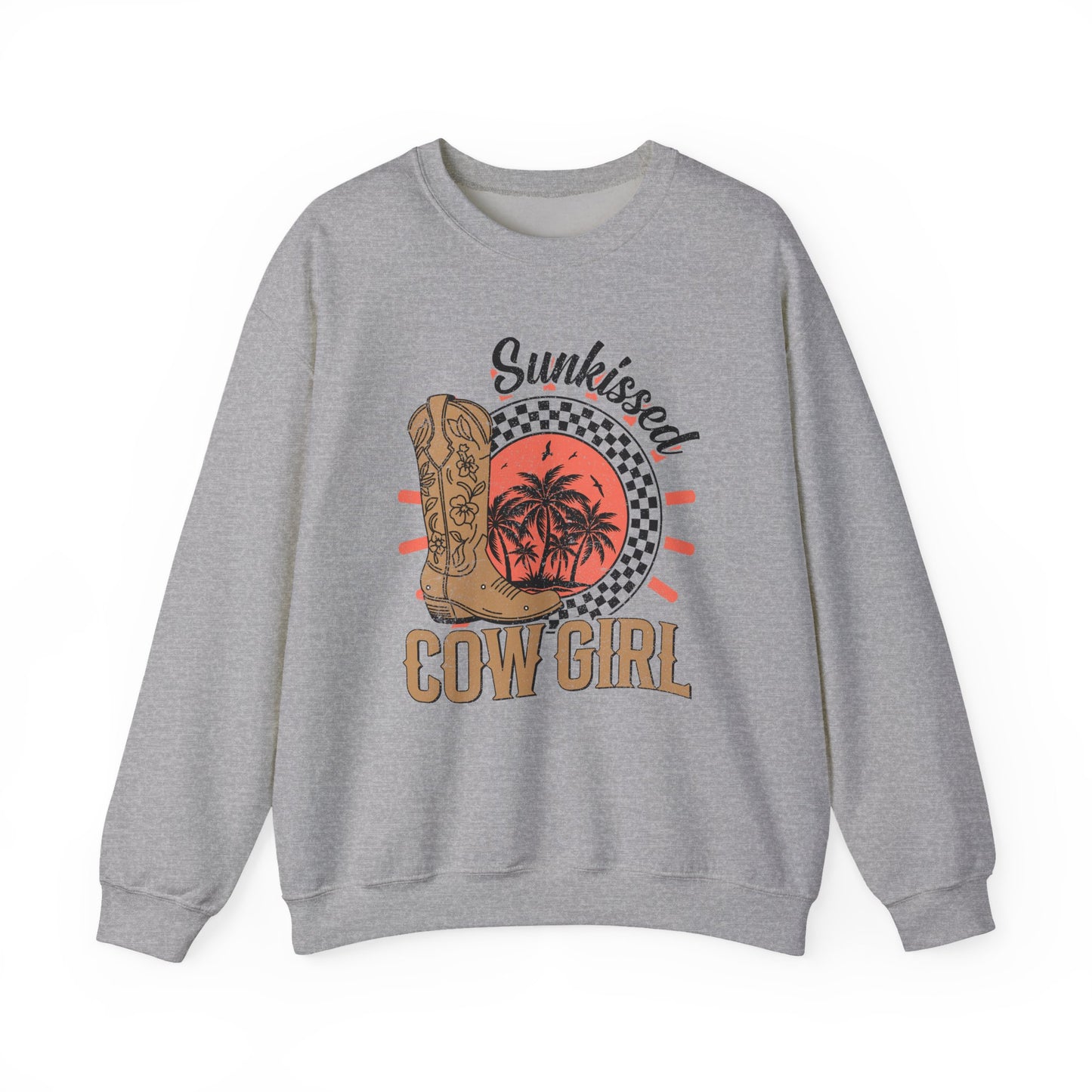 Sun-Kissed Cowgirl Sweatshirt – Cozy Country Chic Crewneck, Western Fashion & Rodeo Gift