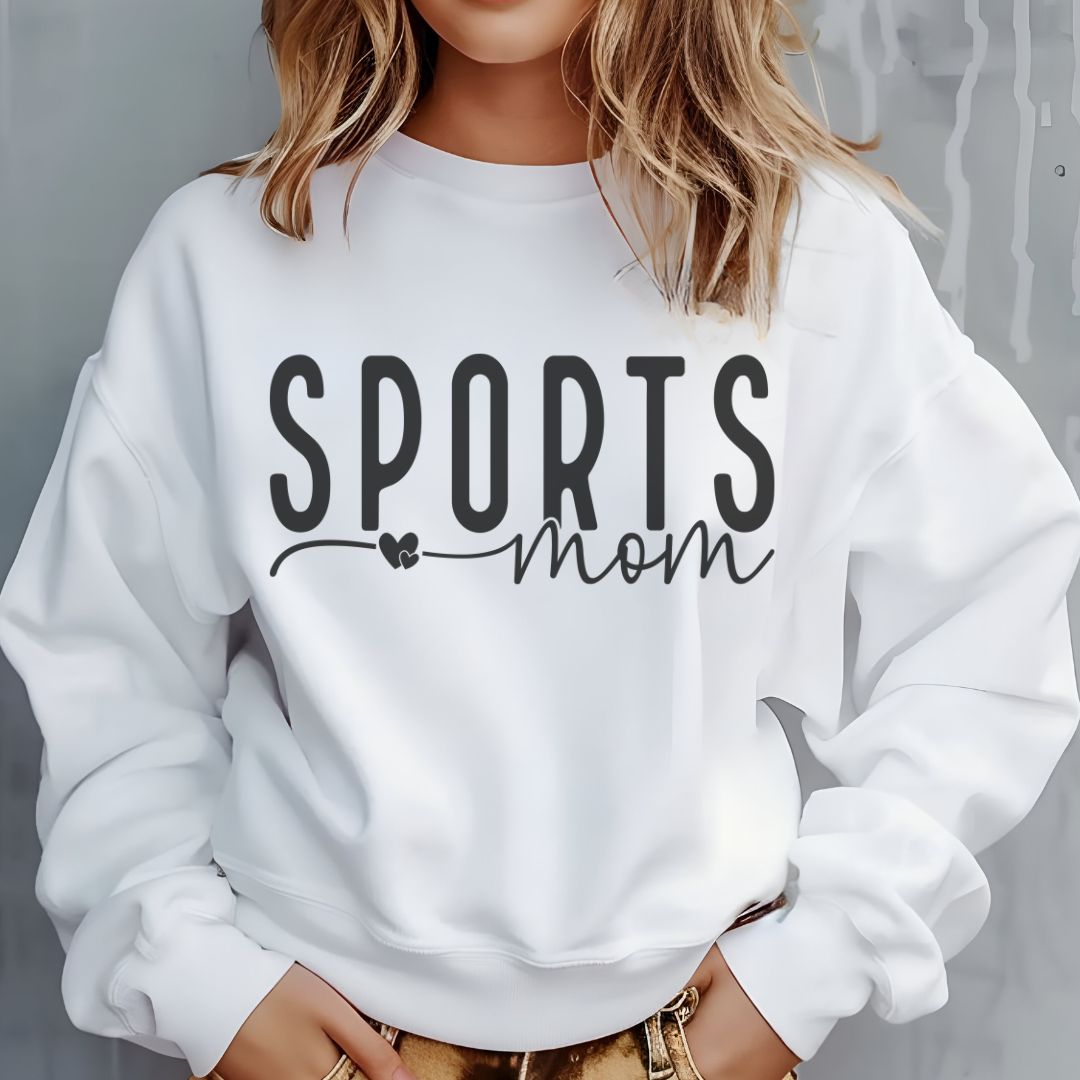 Sports Mom Sweatshirt – Cozy Casual Wear, Team Spirit Apparel & Perfect Gift for Moms