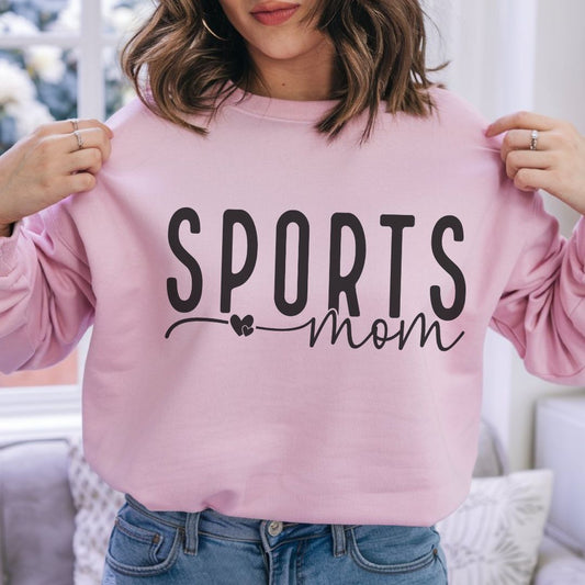 Sports Mom Sweatshirt – Cozy Casual Wear, Team Spirit Apparel & Perfect Gift for Moms