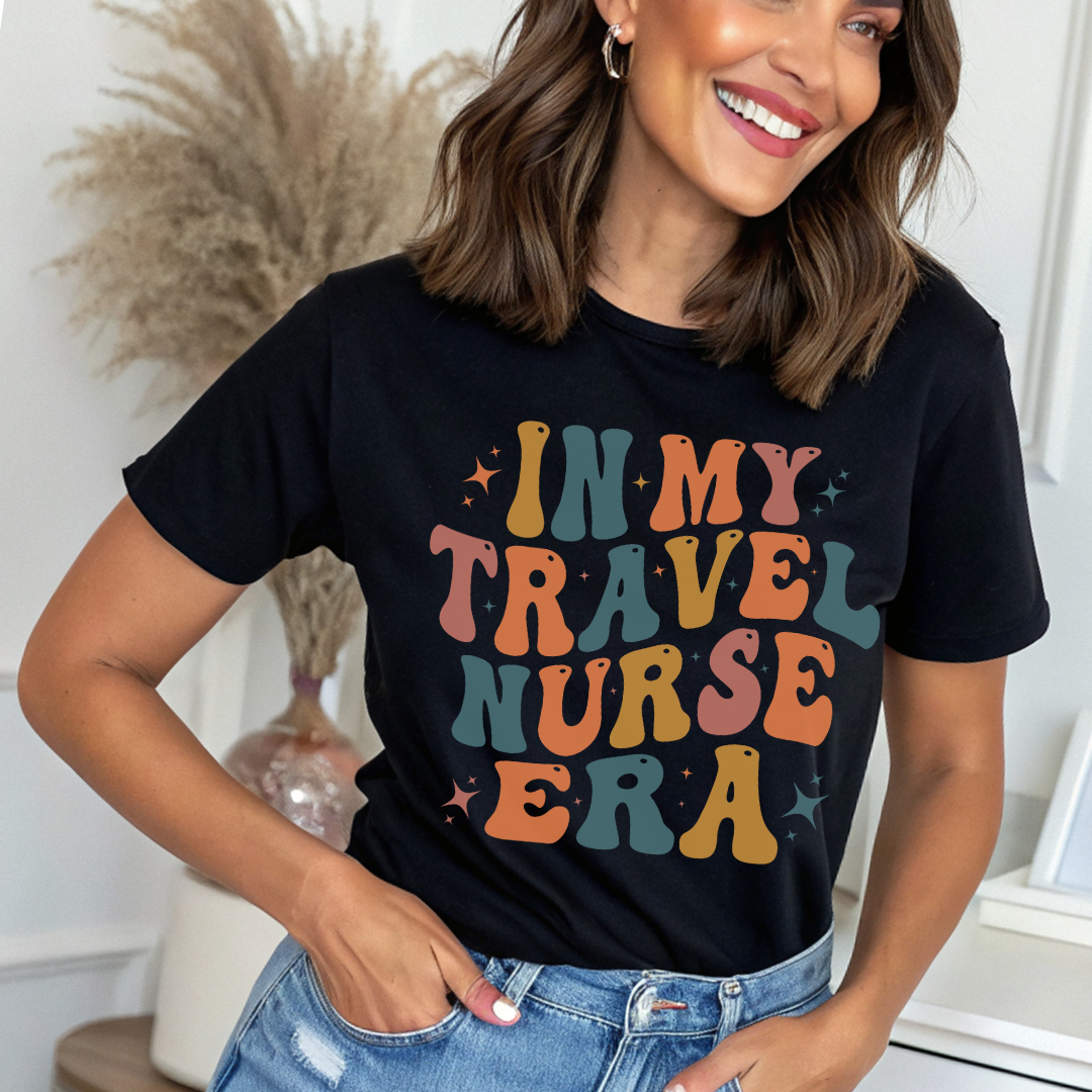 Travel Nurse T-Shirt – Fun Graphic Tee, Nursing Apparel & Gift for Healthcare Heroes