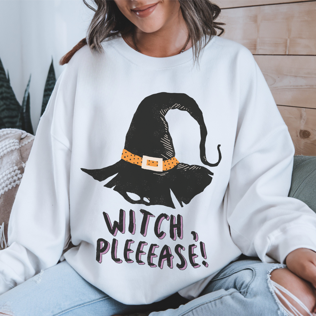 Witchy Crewneck Sweatshirt – Cozy Halloween Apparel, Fun Fall Outfit & Gift for Witches