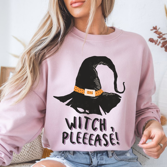 Witchy Crewneck Sweatshirt – Cozy Halloween Apparel, Fun Fall Outfit & Gift for Witches